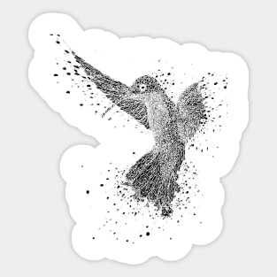 Hummingbird graphic Sticker